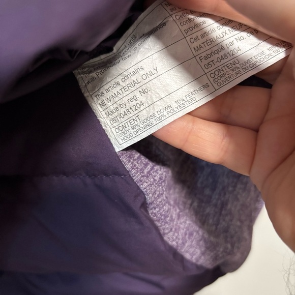 Lululemon Fluff Off Pullover Deep Zinfandel Purple Mini Check Pique Down Jacket - Picture 8 of 10